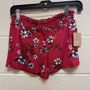Bixby Nomad Red Floral Shorts NEW